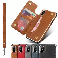 苹果xr/xs手机壳6s/7/8plus翻盖x保护套xs max男女款全包防摔高档