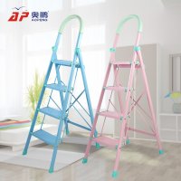 奥鹏新款梯子92114w 92115w铝合金人字梯家用折叠梯楼梯加粗加厚四...