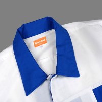(非苏宁工装款预售,下单30天之内发货)帮客材配 spine line2017年新款夏季白色夹克短袖