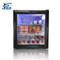 捷盛（JS）SC52 52升 迷你冰吧 家用商用小冷藏柜 立式冷藏保鲜展示柜 蛋糕柜茶叶柜饮料柜 黑色左开玻璃门小冰箱