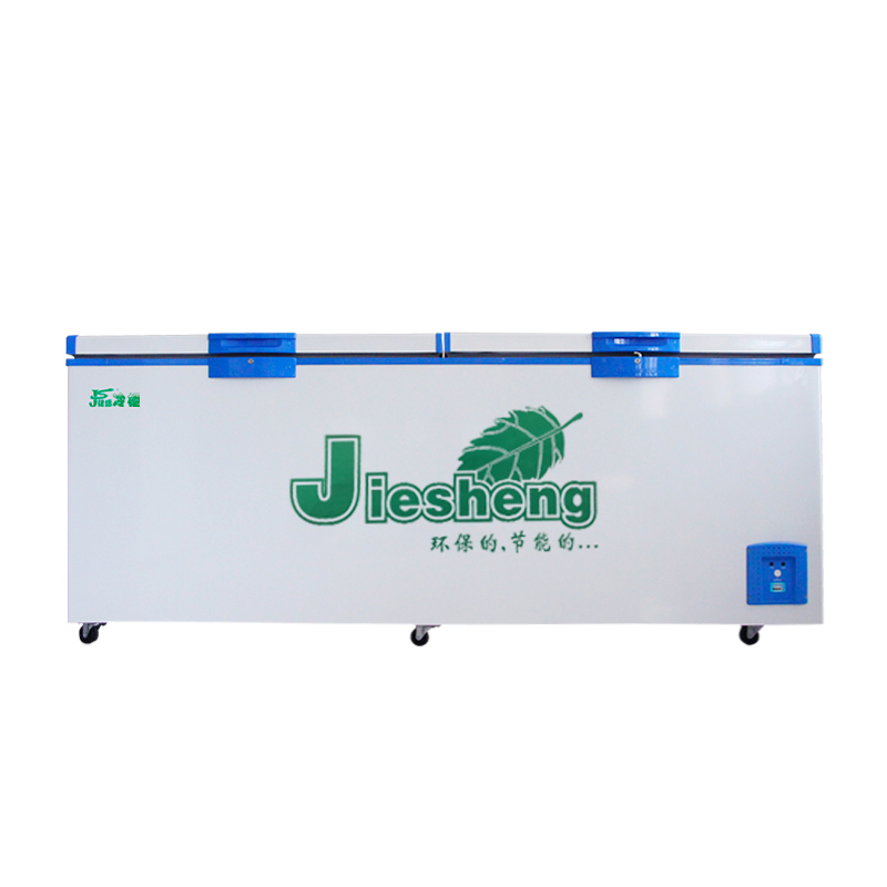 捷盛（JS）SLWD4-889F 商用超大容量卧式冷柜冰柜 双顶开门冷藏冷冻商用转换柜 茶叶柜 大容量带锁冰柜冷柜