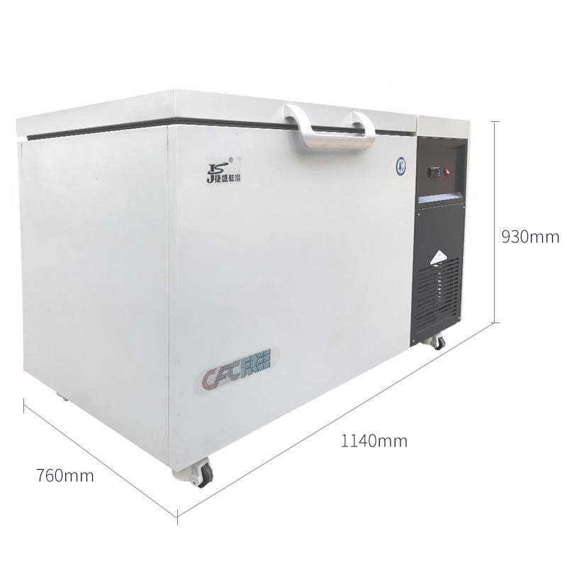 捷盛(JS)DW-105W105 -100度105升卧式豪华型超低温冷柜 钢材工业试验低温冰柜科研轴承铜套低温冷冻箱图片