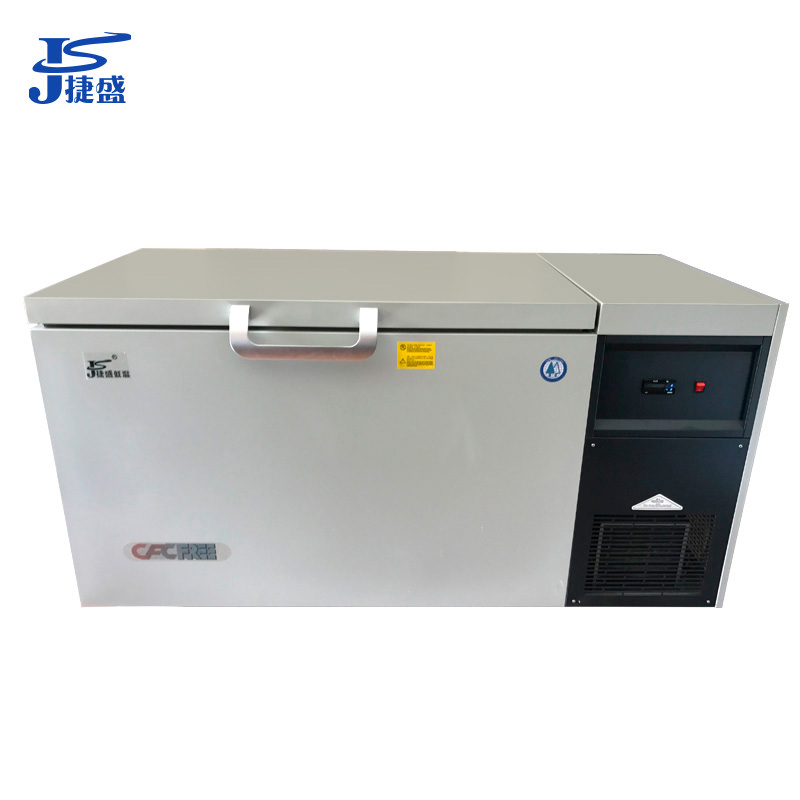 捷盛(JS)DW-60W300 -60度300升豪华型卧式超低温冷柜金枪鱼低温柜保存箱实验工业超低温试验设备低温冰柜高清大图