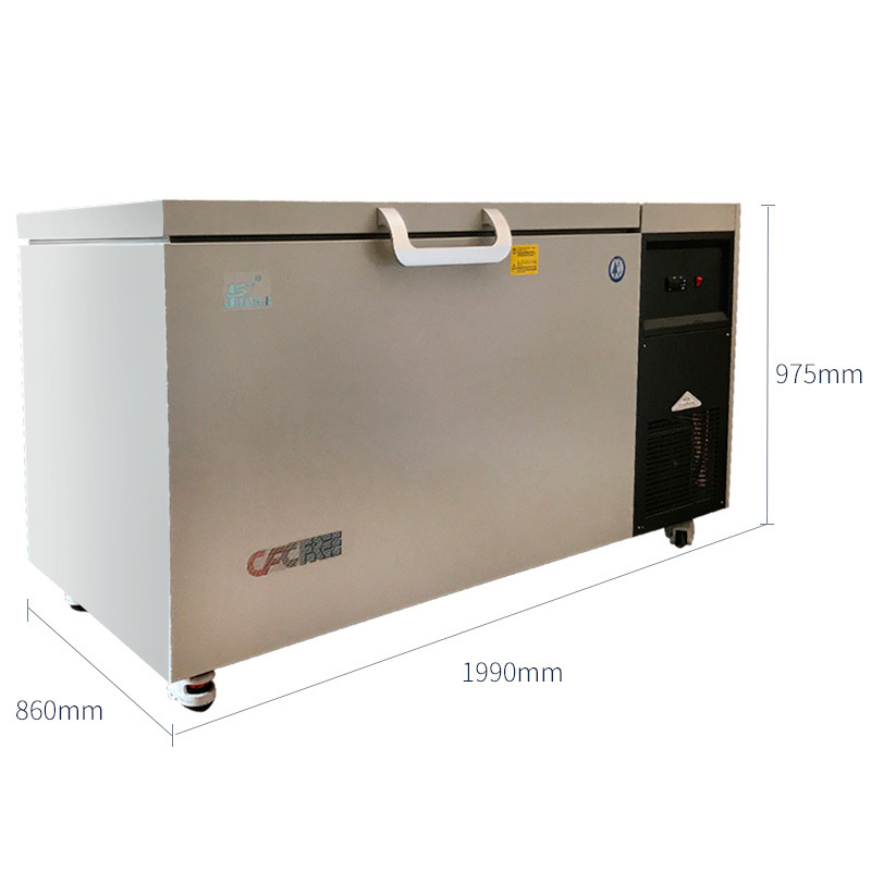 捷盛(JS)DW-45W480 -40℃480升豪华型卧式超低温冷柜金枪鱼低温柜保存箱实验工业超低温试验设备低温冰柜