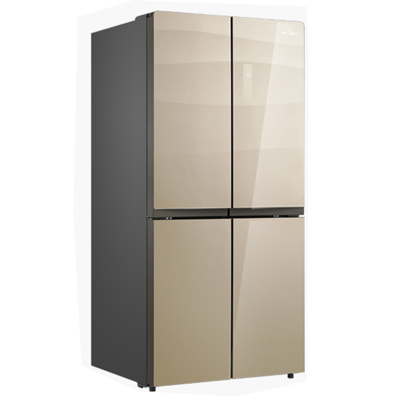 midea美的bcd482wtgm十字对开门电冰箱482升家用冰箱