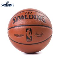 SPALDING斯伯丁旗舰店NBA职业比赛用球室内室外通用篮球PU七号篮球(标准男子比赛用球)74-570Y