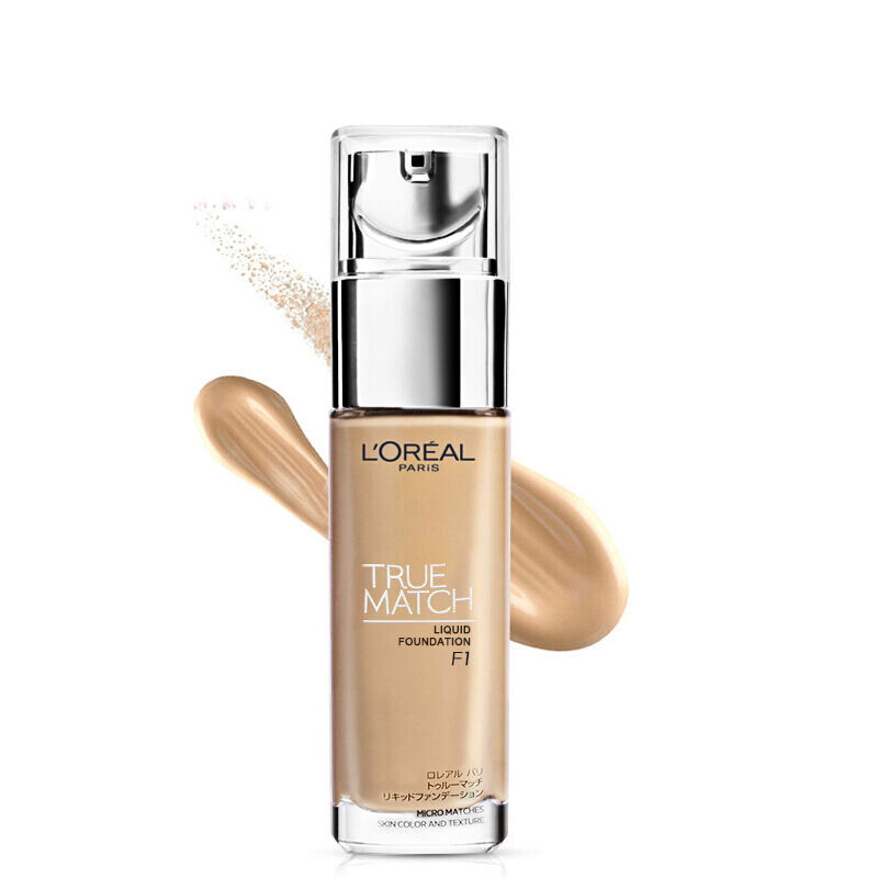 L’OREAL 欧莱雅 绝配无暇粉底液30ml F1 细腻遮瑕 法国进口