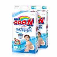 日本直邮 大王GOO.N 纸尿裤L58 增量通用型