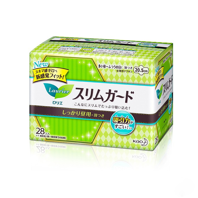 日本直邮 花王乐而雅F棉柔日用护翼 日本花王卫生巾日用S20.5cm28片无荧光剂