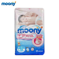 日本直邮 尤妮佳Moony 纸尿裤L58 增量装通用型
