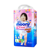 日本直邮 尤妮佳Moony 拉拉裤L50 女宝宝增量用型