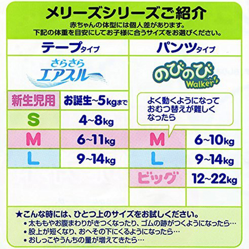日本直邮 本土原装花王拉拉裤L44片尿不湿merries妙而舒 舒适透气婴幼儿学步裤（9-14KG）