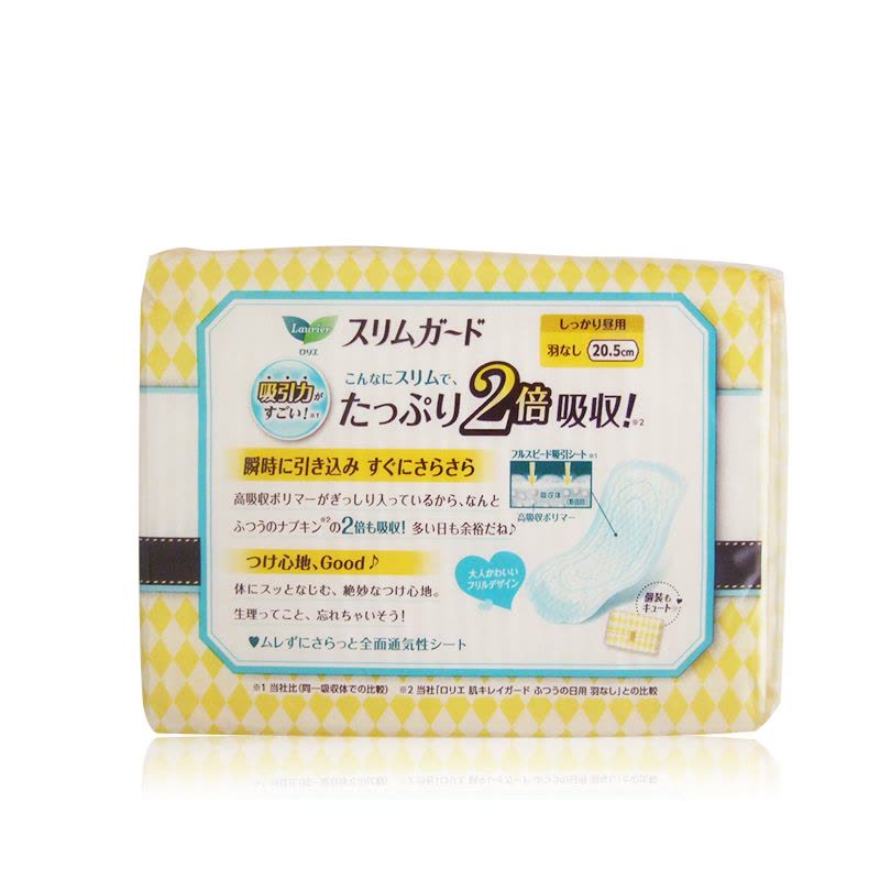 日本直邮 花王瞬吸透气棉柔F系列卫生巾 日用20.5cm*32片 新包装图片