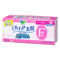 日本直邮 花王kao 乐而雅F系列 日用20.5厘米24枚 粉白  新包装