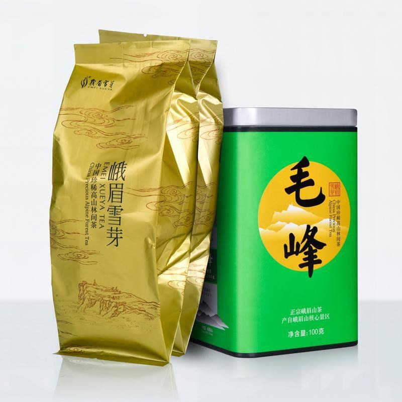 峨眉雪芽 毛峰100克 绿茶 绿茶茶叶图片