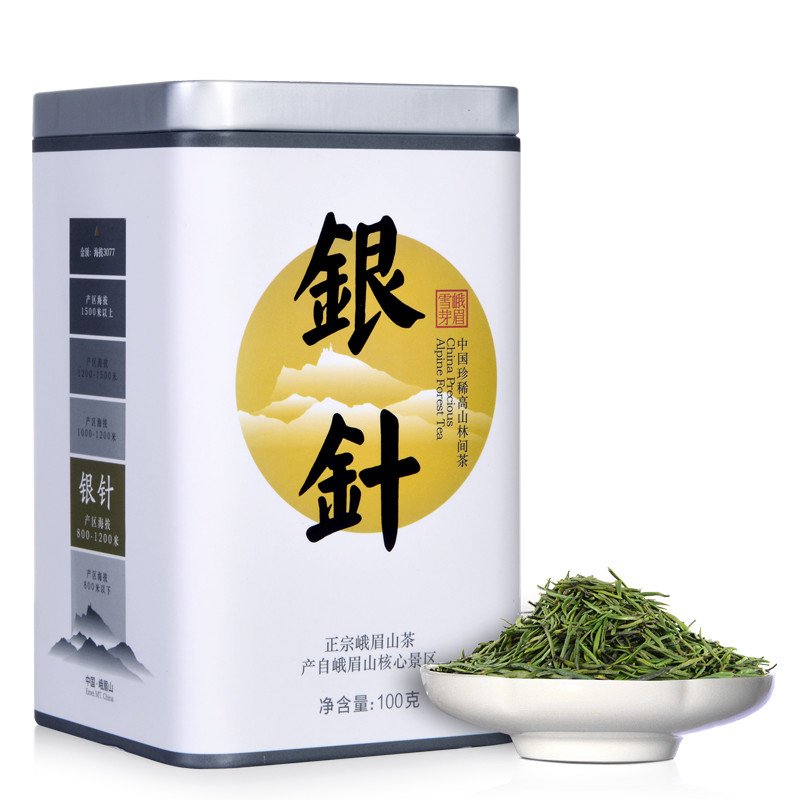 峨眉雪芽 银针100克 单芽绿茶茶叶春茶