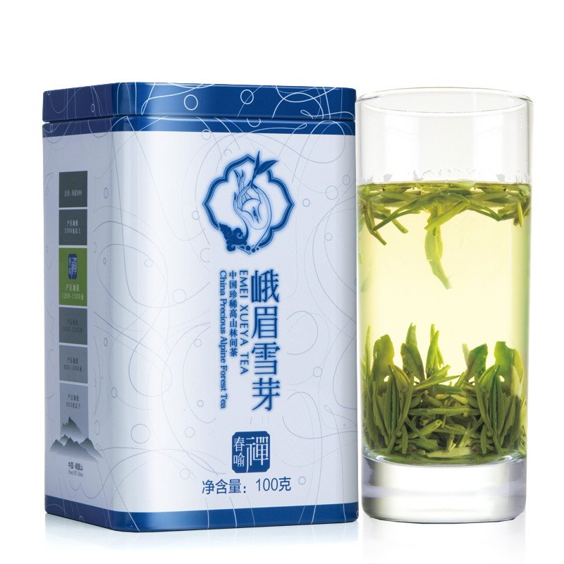 峨眉雪芽 明前春茶 春喻禅100克 绿茶茶叶