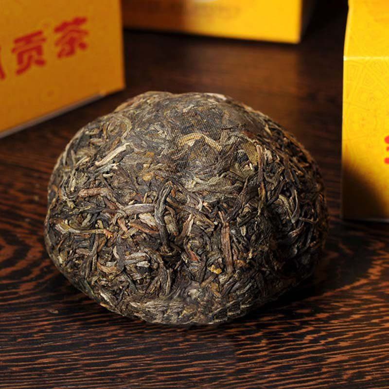 茶窝茶叶 2013年下关 飞台金瓜贡茶 普洱茶 生茶 100克/盒 下关沱茶 FT普洱团茶 小团 沱茶图片