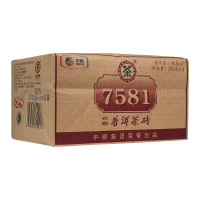 中茶普洱茶 熟茶 2016年7581 四片装熟茶 普洱茶砖 1000克/包 茶叶普洱云南茶厂中粮 整包1千克 茶窝茶叶