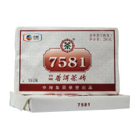 中茶普洱茶 熟茶 2016年7581 四片装熟茶 普洱茶砖 1000克/包 茶叶普洱云南茶厂中粮 整包1千克 茶窝茶叶
