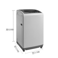 美的(Midea) MB55V30 5.5公斤全自动波轮洗衣机 不锈钢内桶 桶自洁灰色 学校宿舍 租房神器