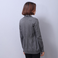 LEIOYDA2017新款女针织衫短款小开衫无扣修身小外套女装毛衣