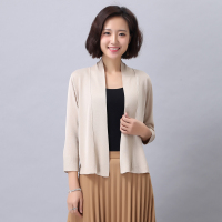 LEIOYDA莉莱德2017春夏新款针织衫女装外套小披肩空调衫外套欧码