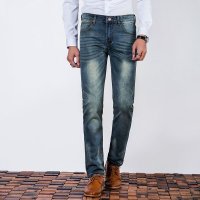 LEEPU'S男士牛仔裤直筒修身春夏款韩版小脚长裤子专柜正品潮流款