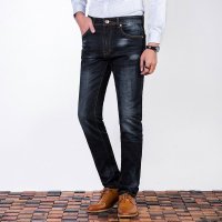 LEEPU'S李普斯透气牛仔裤夏季新款男版牛仔长裤弹力修身直筒男裤