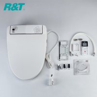 瑞尔特R&T 智能马桶盖 电子自动恒温妇洗加热盖板节能暖风烘干安全含遥控器洁身坐便器 静音缓冲盖
