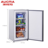 Aucma/澳柯玛 BD-145H 冰柜家用抽屉式 小型单门侧开门迷你立式冷柜