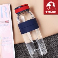 【TOMIC旗舰店】TOMIC特美刻时尚炫彩单层玻璃防烫水杯子500ML