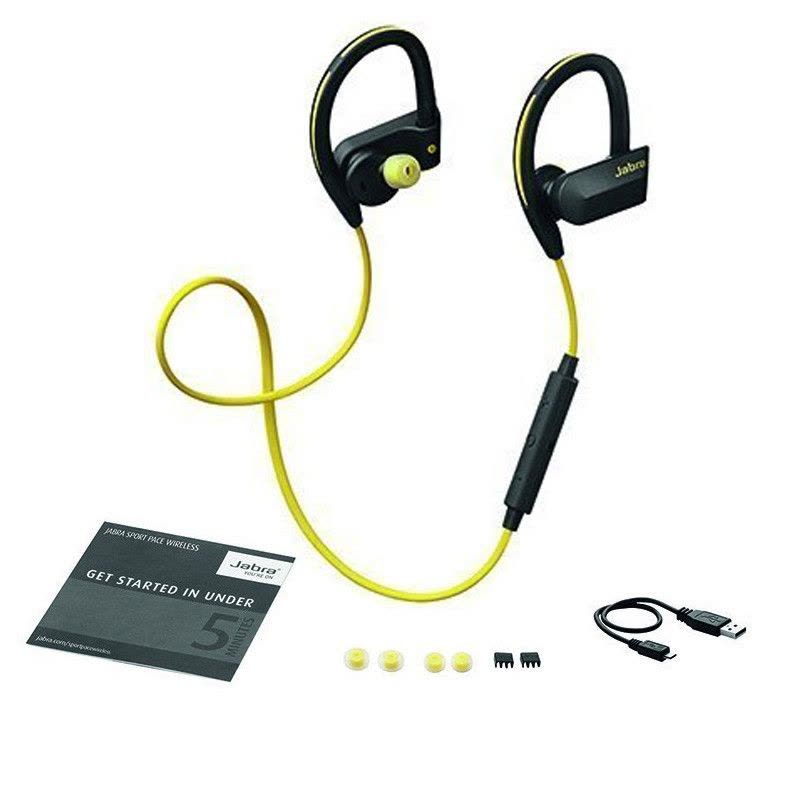 捷波朗(Jabra) 倍驰 PACE 无线智能运动耳机 防水 运动 音乐 蓝牙耳机 手机蓝牙（黄色）图片