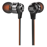 JBL T180A 重低音HIFI入耳式耳机便携运动耳塞苹果手机线控带麦通用立体声 黑色