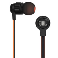 JBL T180A 重低音HIFI入耳式耳机便携运动耳塞苹果手机线控带麦通用立体声 黑色