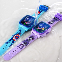 DFyou儿童智能手表通话插卡防水定位电话手表学生卡通手表 天蓝色