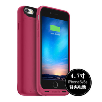 mophie超薄iPhone6s背夹电池 MFI认证 苹果6手机充电宝移动电源 1840 mAh红色磨砂质感