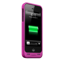 mophie iPhone se苹果5s/5手机背夹电池 超薄 1500毫安移动电源充电宝 深红