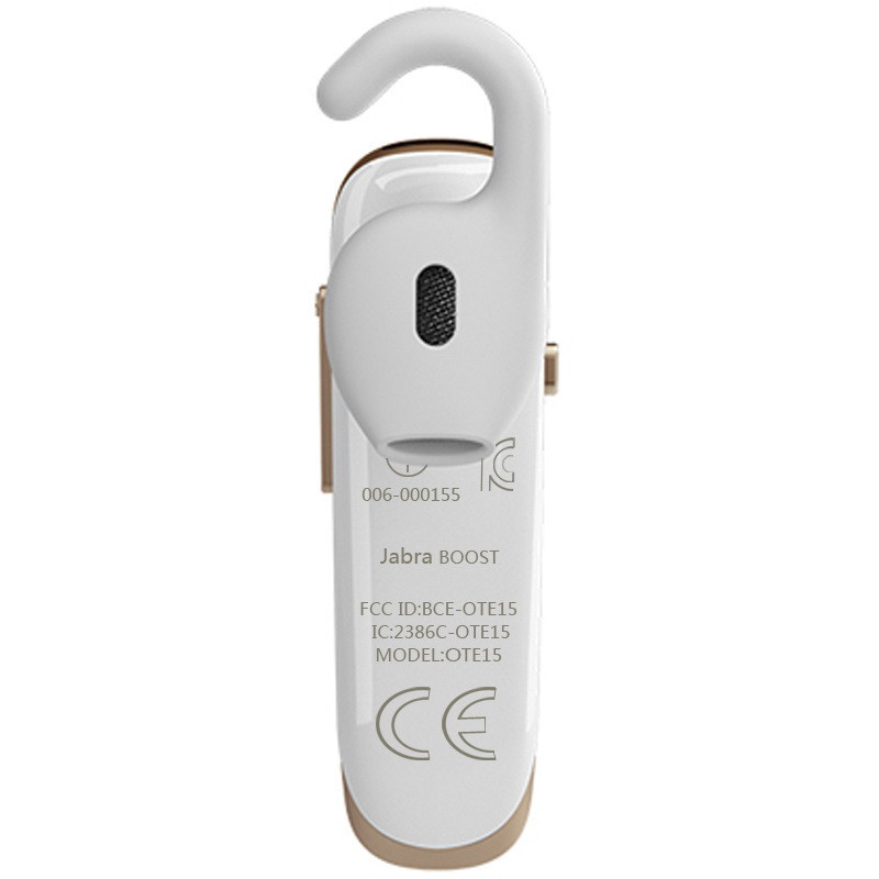 捷波朗（Jabra） 劲步 BOOST 手机蓝牙耳机 三星 苹果 通用型蓝牙耳机 迷你耳塞式 无线耳机 白金色