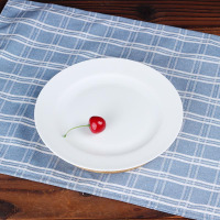 LICHEN景德镇骨瓷餐具盘子纯白陶瓷碗盘碟菜盘鱼盘diy自由选购 8英寸平盘