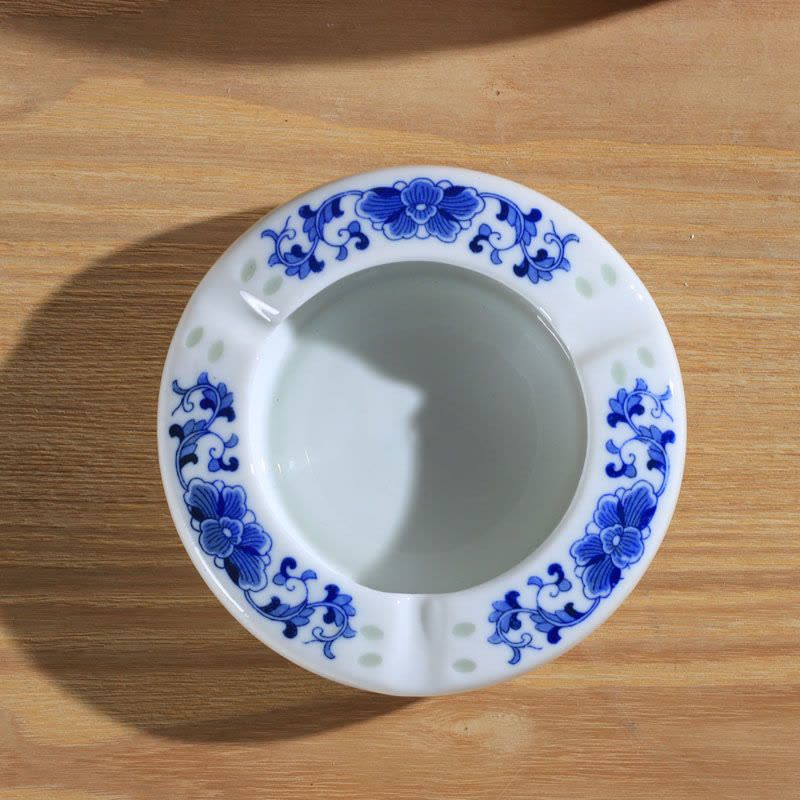 LICHEN 景德镇青花玲珑瓷器餐具 釉下彩陶瓷碗盘勺碟自由搭配 烟灰缸 一个图片