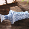 LICHEN景德镇青花瓷花瓶 手工艺薄胎陶瓷花瓶花器装其他饰摆件 小号金钟花瓶 高27厘米