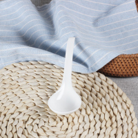 景德镇陶瓷纯白勺子 骨瓷圆头天鹅中号汤勺勺子