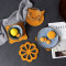 LICHEN 创意镂空木质餐垫杯垫隔热垫厨房餐桌垫防烫餐盘垫碗垫锅垫菊形垫