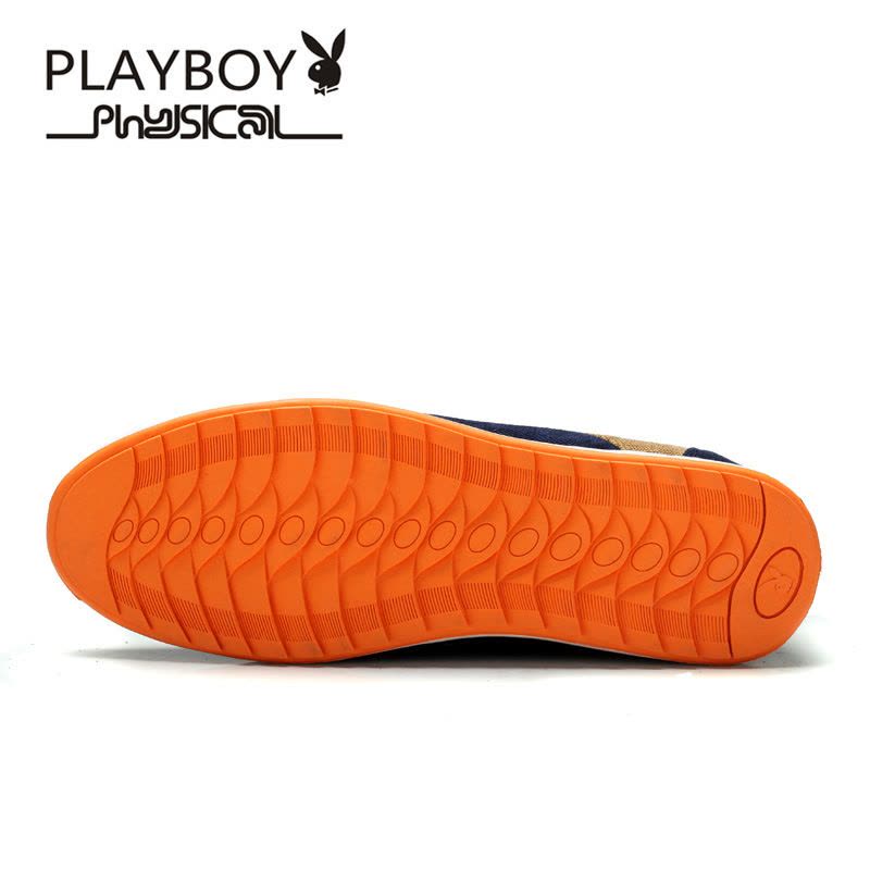 花花公子(PLAYBOY)新款男士运动跑步鞋帆布鞋休闲板鞋 男图片