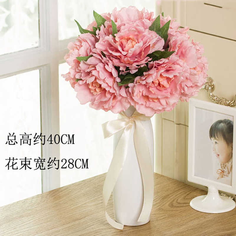 美思来登 Meisilaideng 装饰摆件美思来登现代简约日韩系摆件家居装饰品装饰假花仿真花牡丹花艺套装 大 号桃粉牡丹 B瓶套装 价格图片品牌报价 苏宁易购诚乐美优品家居专营店