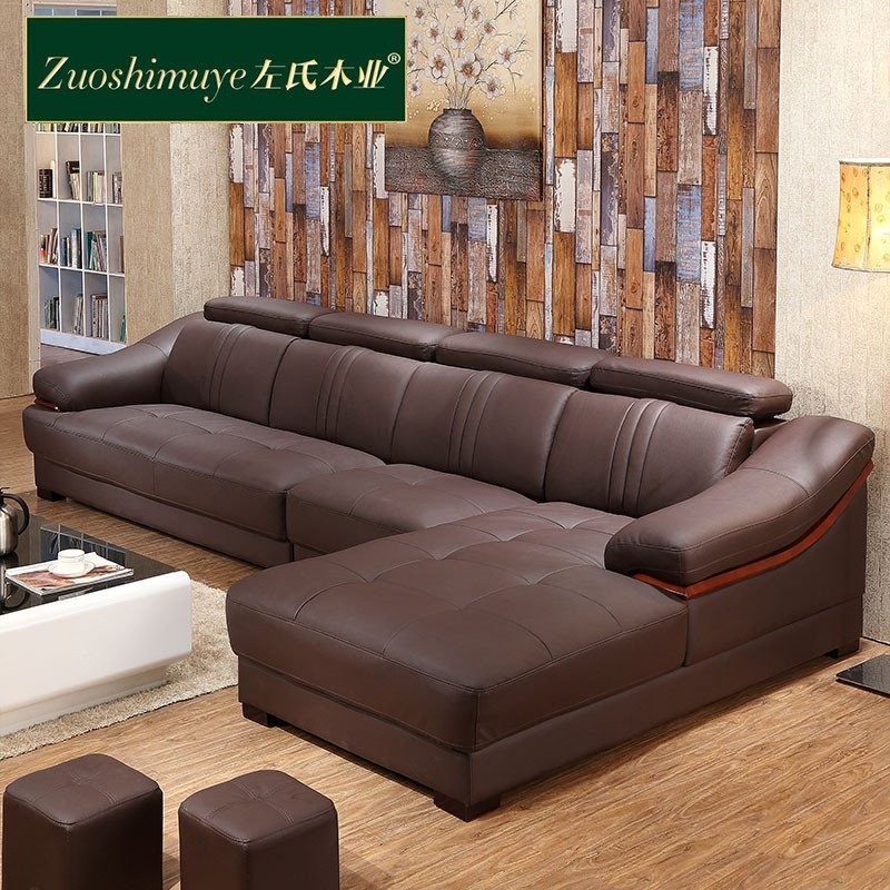 左氏木业 真皮沙发 沙发 进口中厚皮沙发 真皮沙发 皮沙发 客厅组合 客厅家具 可定制