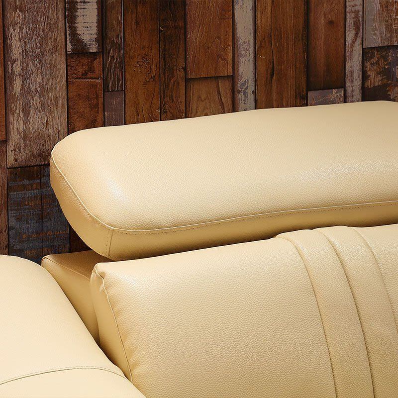 左氏木业 真皮沙发 沙发 进口中厚皮沙发 真皮沙发 皮沙发 客厅组合 客厅家具 可定制图片