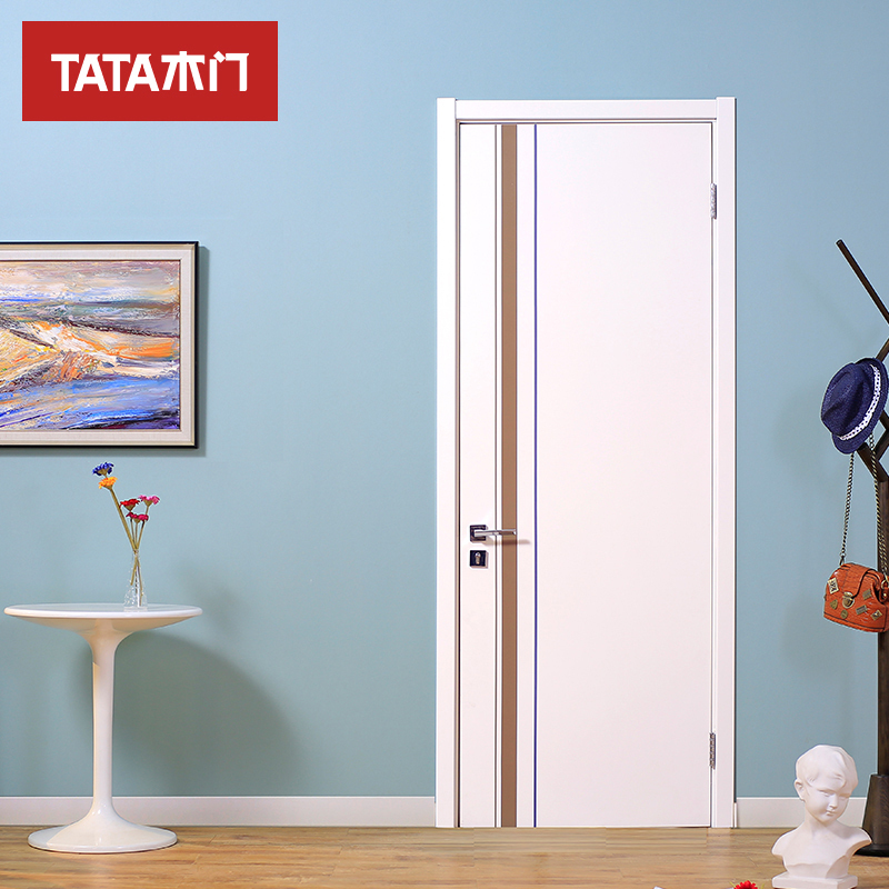 tata木门时尚原色室内门卧室房门实木复合门全屋定制木门055
