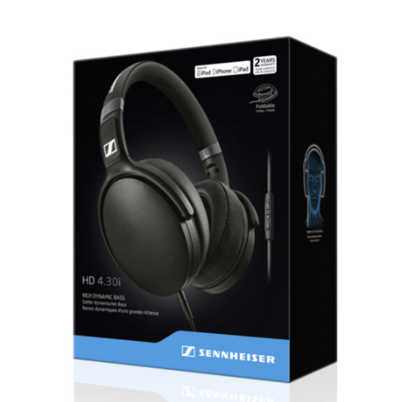 SENNHEISER/森海塞尔 HD4.30 头戴式重低音手机通用音乐HiFi耳机